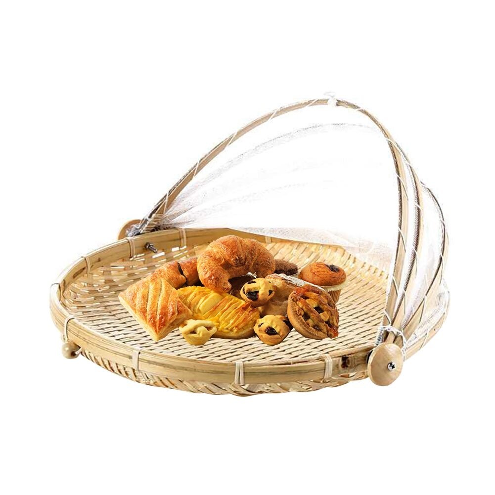 Willow Basket With Water-carrying Dried Fruit Decoration Mosquito-proof Dustpan - Image 3