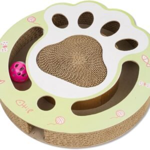 Cat Claw Scratch Pad Cat Round Cat Scratcher Cardboard Toys For Indoor Cats Cat Scratcher Toy Ball Track Cat Toys Cats Grinding Claw Protector For Couch Carpets Sofas