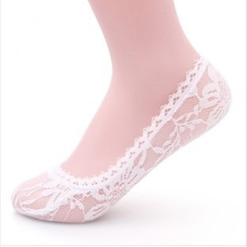 Women's Fashion Rose Lace Invisible Socks - Image 8
