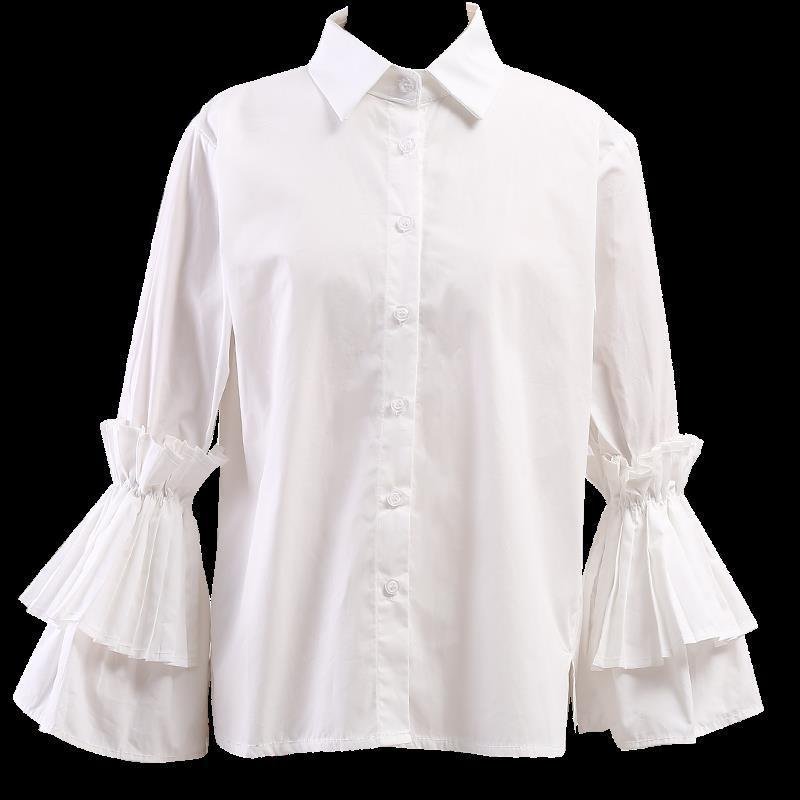 Korean Style Loose Spring And Autumn New Style Small Shirt And White - Image 5
