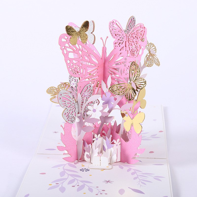 Mother's Day Pop-up Card With Colorful Butterflies - Image 28