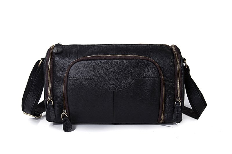 Retro Fashion Trend Leather Shoulder Messenger Bag Cowhide Pillow Bag - Image 5
