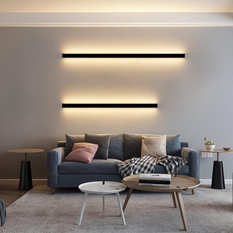 Minimalist Long Wall Bedroom Bedside Lamp
