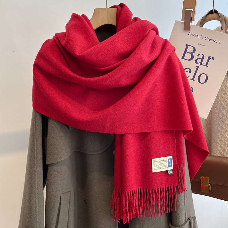 High-end Versatile Shawl Warm Thickened Scarf Dual-purpose - Image 16