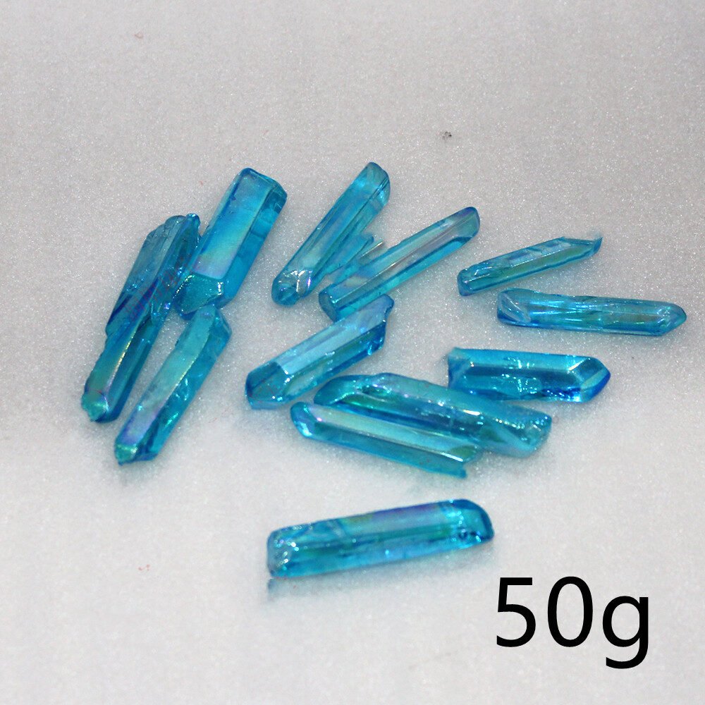 Natural Crystal Plating Blue Crystal Column Ornaments - Image 10