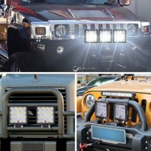 Square construction machinery inspection light