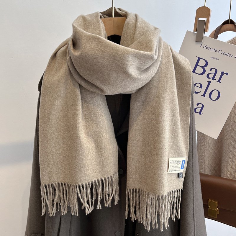 High-end Versatile Shawl Warm Thickened Scarf Dual-purpose - Image 7