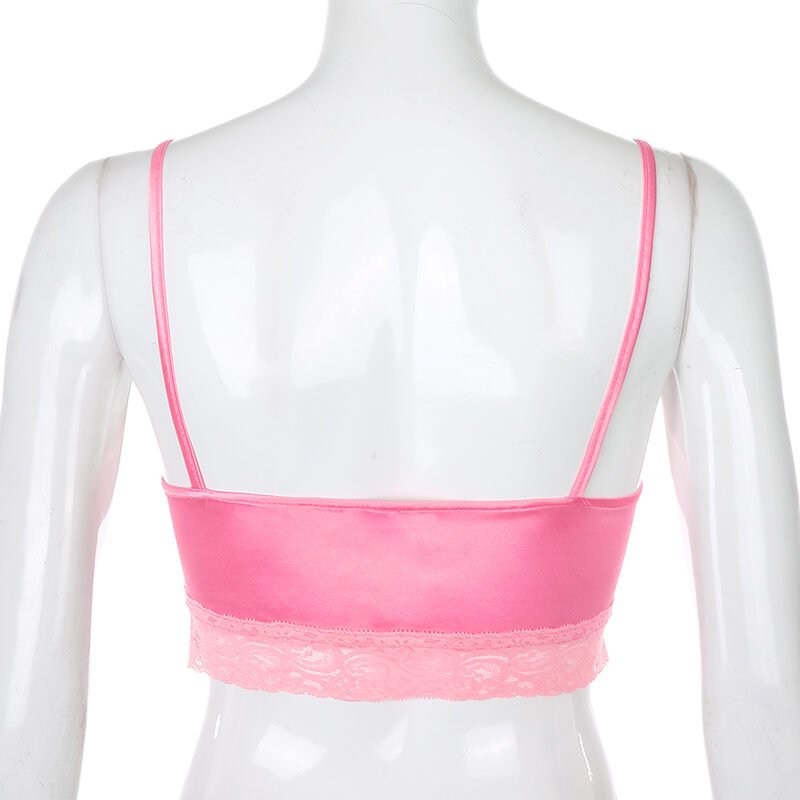 Little girl with solid-colored satin lace with - Image 6
