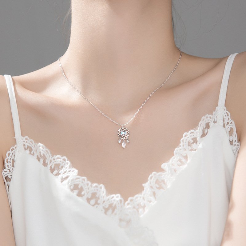 Sterling Silver Dream Catcher Necklace