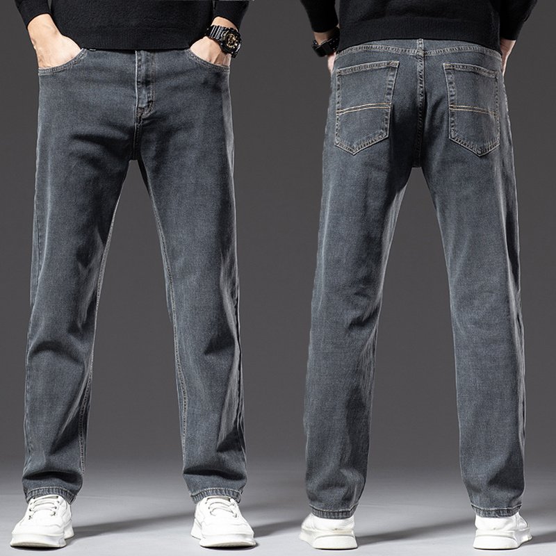 High Elastic Men's Straight Loose Spring And Autumn Jeans - Image 10