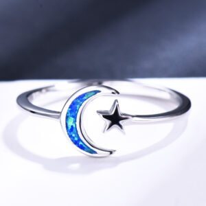 Moon Opal Star Ring