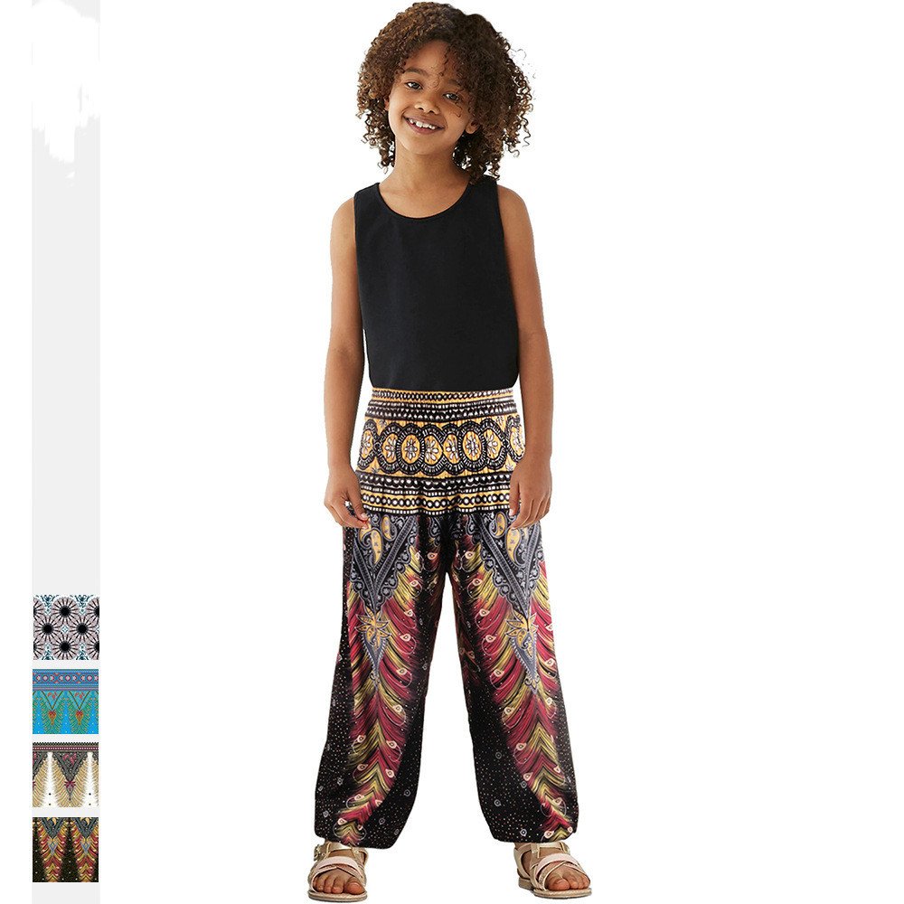 Children's printed yoga high waist bloomers - Image 2