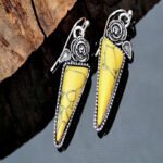 925 Vintage Thai Silver Rose Earrings