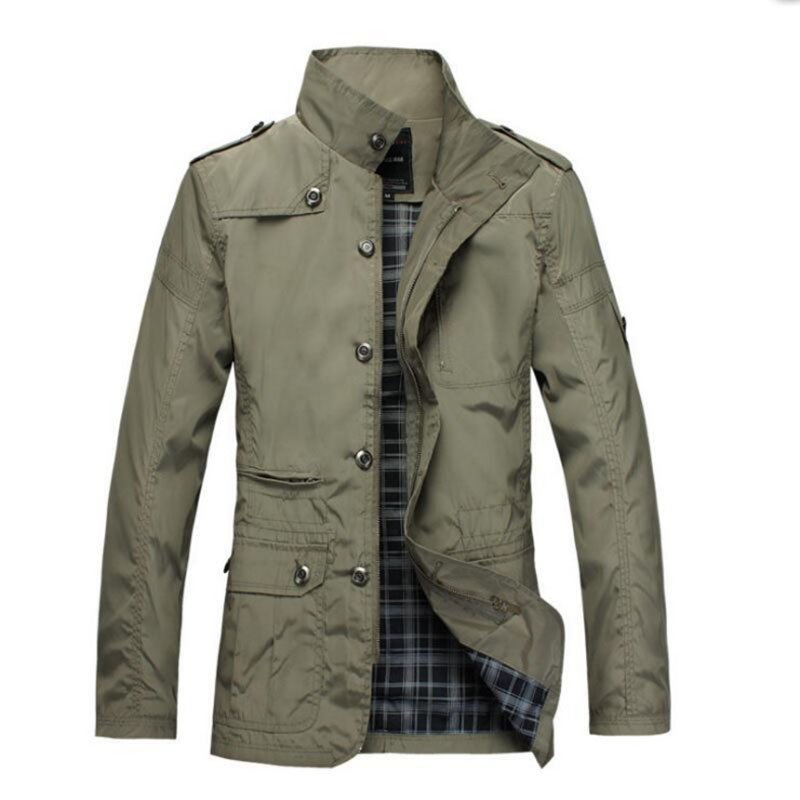 Plus size men's trench coat - Image 5
