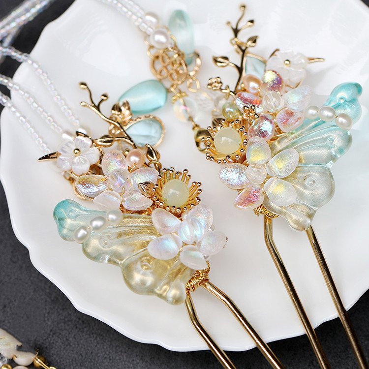 Fairy Hairpin Long Tassle Head Dress Hair Accessory - Image 5
