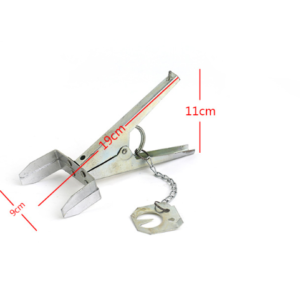 Anti-rust galvanized silver mole clip/tool