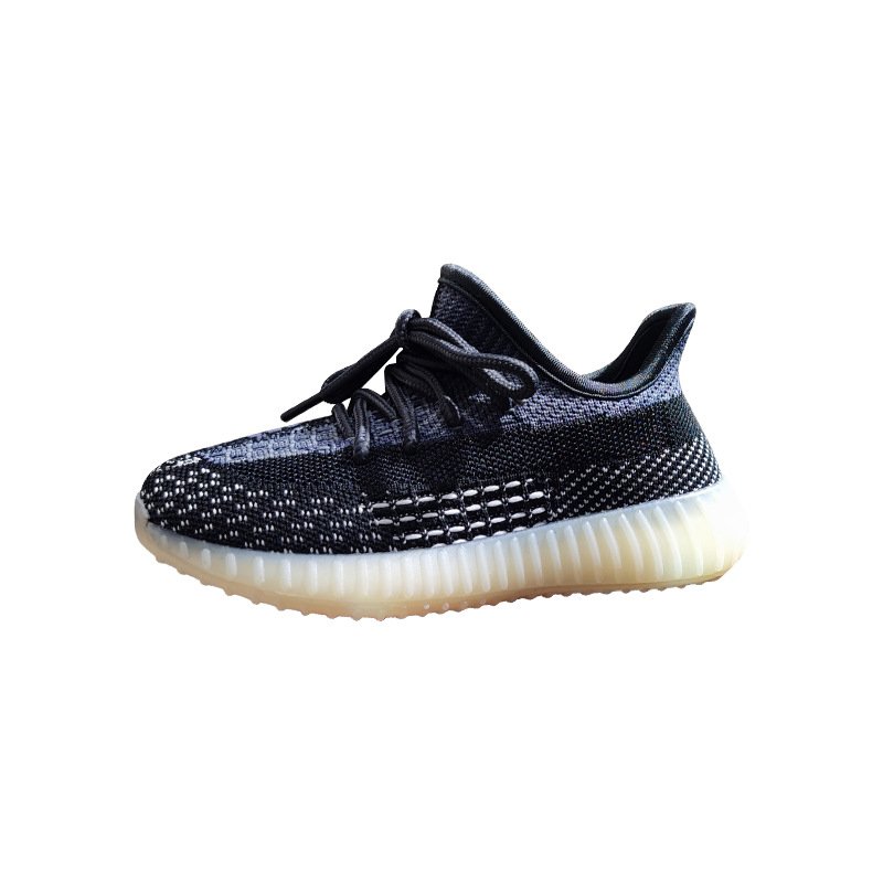 Fashion Flying Woven Surface Children's Sneakers - Image 2