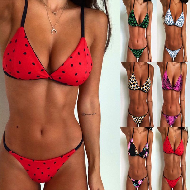 Multicolor printed three-point bikini - Image 3