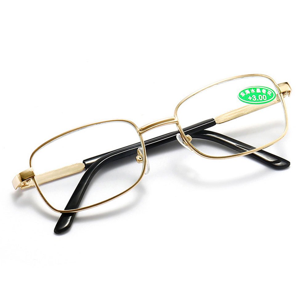 Full Frame Reading Glasses HD Crystal Stone Presbyopic Glasses - Image 2