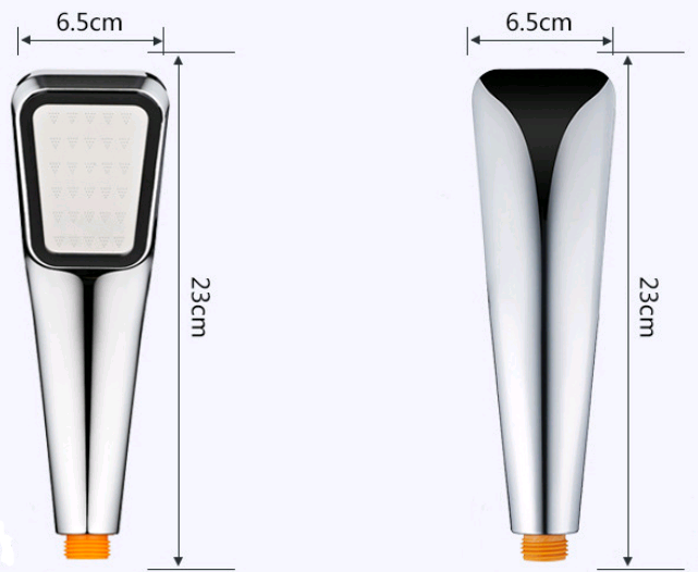 300 Hole Pressurized Shower Head Square Hand Shower - Image 5