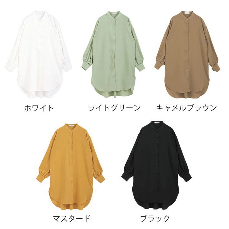 Women's Long-sleeved Shirt Loose Mid-length - Image 4