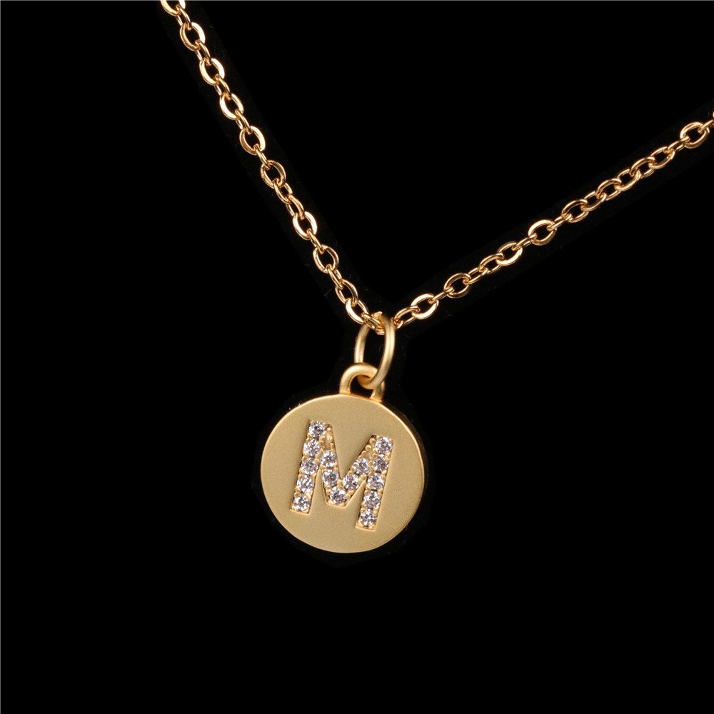 26 English Letter Pendant With Diamond Frosted Matte - Image 15