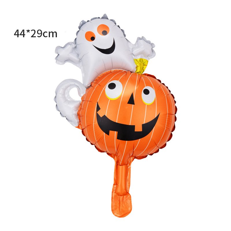 Mini Halloween Balloon Skull Pumpkin Bat Spider Aluminum Film Balloon - Image 12