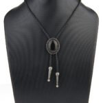 Agate Jewel Denim Poirot Collar