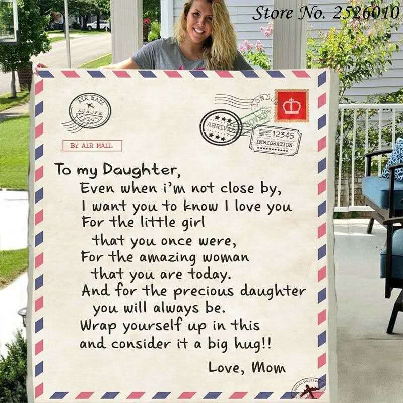 Envelope letter writing flannel blanket - Image 2