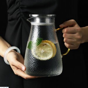 Glass cold water bottle