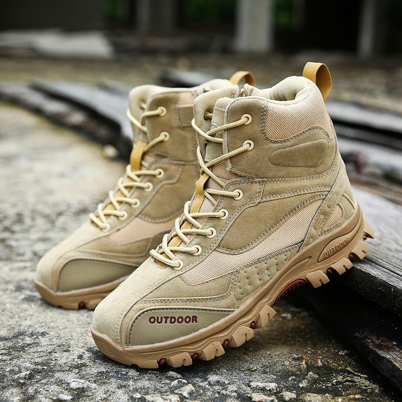 Men's Warm Snow Boots Cowhide Leather Military Shoes Men Waterproof Winter Boots - Image 4