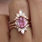 Tourmaline Zircon Full Diamond Colored Gems Ring For Women