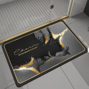 Modern Simple Geometric Diatom Mud Foot Mat