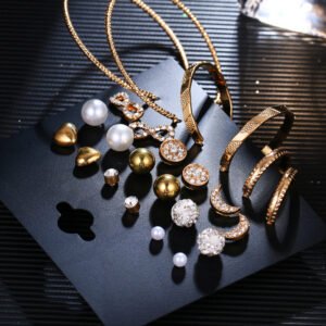 One Card Combination Earrings Female Diamond Earrings