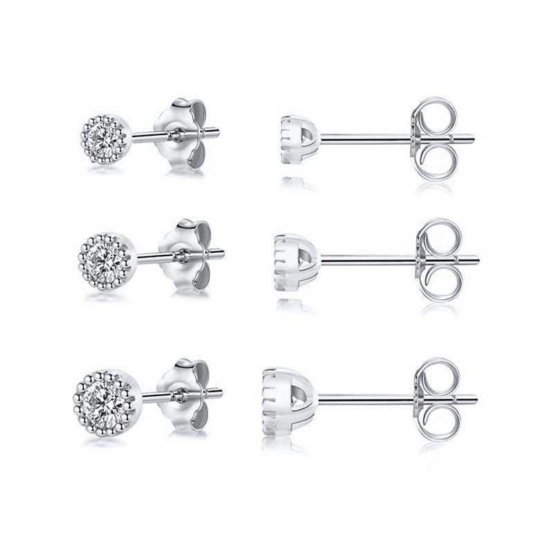Fashion Pentagram Diamond Stud Earrings - Image 7