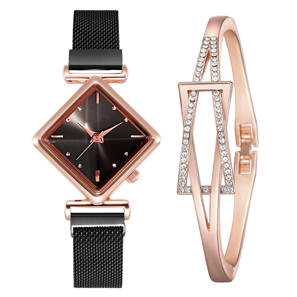 Diamond watch bracelet Alloy Band Universal Watch tar watch - Image 2