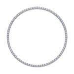 Endless Starry River - A Luxurious And Fashionable Light Luxury Jewelry Necklace Pendant Set With Top-quality Moissanite, S925 Silver-plated Platinum.