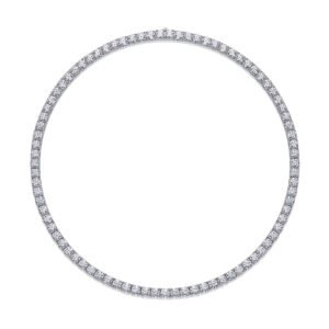 Endless Starry River - A Luxurious And Fashionable Light Luxury Jewelry Necklace Pendant Set With Top-quality Moissanite, S925 Silver-plated Platinum.
