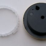 Analog Thermometer And Hygrometer, Aluminum Outer Ring, Aluminum Dial