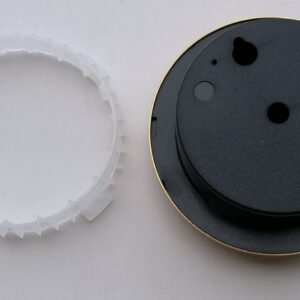 Analog Thermometer And Hygrometer, Aluminum Outer Ring, Aluminum Dial