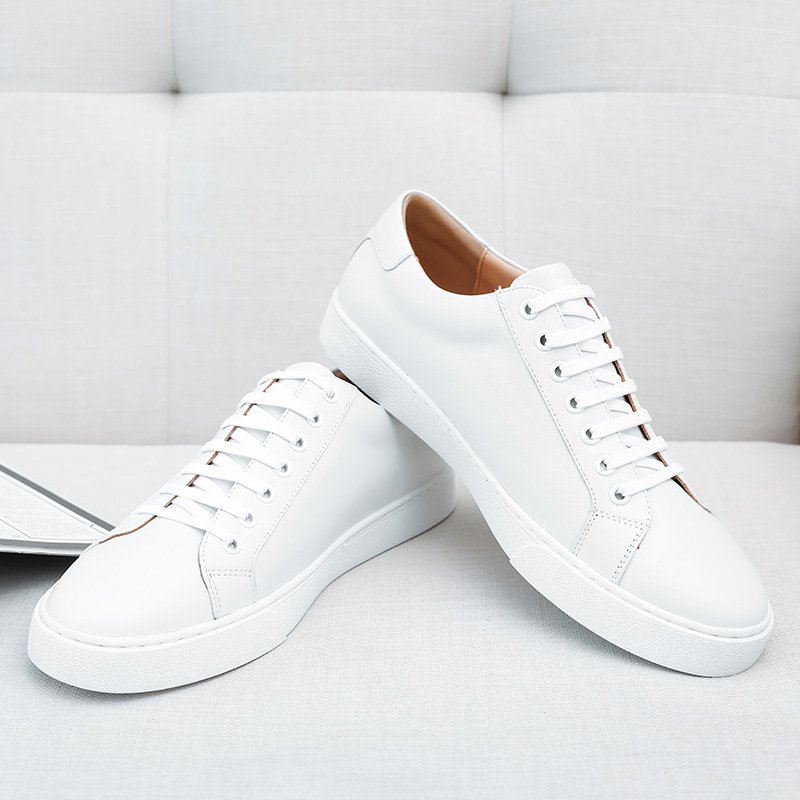 Men's Casual Leather Toe Top Layer Cowhide Soft Sole - Image 4