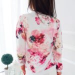 Printed long sleeves short section small coat