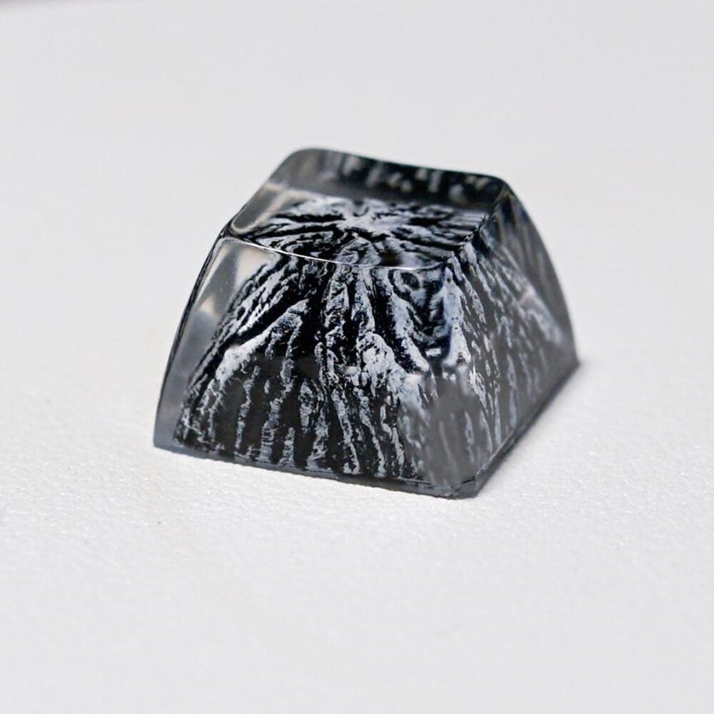 Mechanical Keyboard Snow Mountain Volcano Bird Home Epoxy Resin Keycap - Image 2
