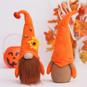 New Orange Sunflower Decorative Faceless Doll Ornament