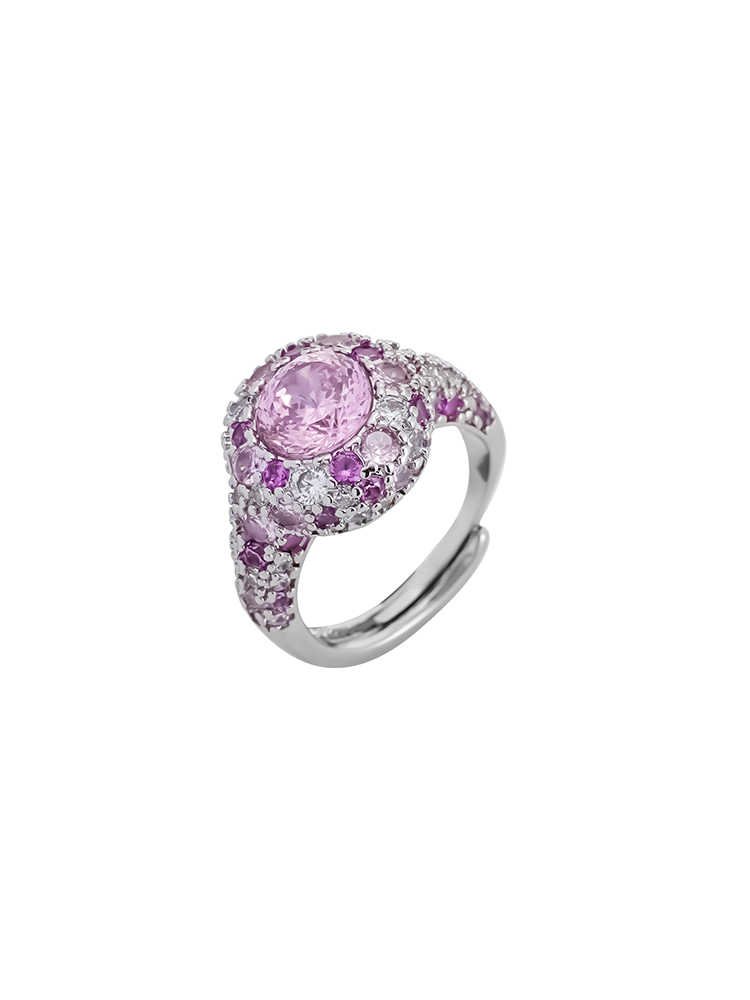 Adjustable Crystal Metaphysical Gemstone Ring With Opening - Image 5