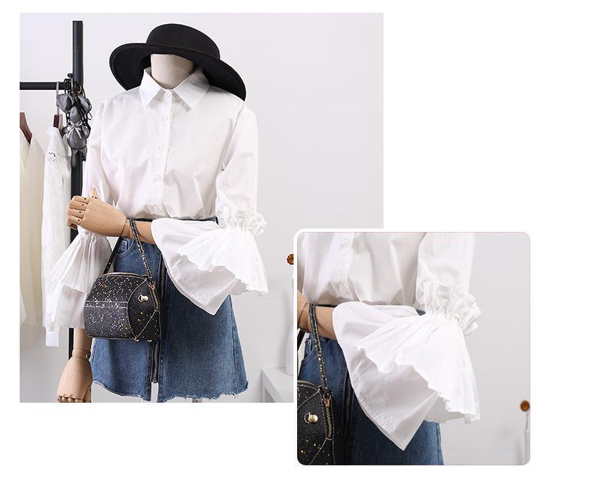 Korean Style Loose Spring And Autumn New Style Small Shirt And White - Image 2