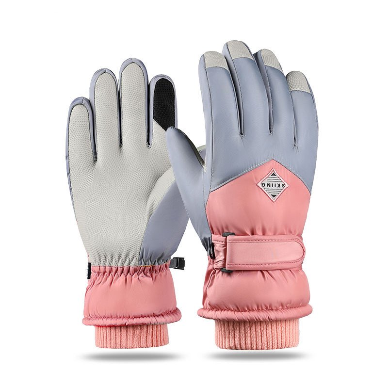 Couple Winter Fleece Thickened Warm And Windproof Gloves - Image 2