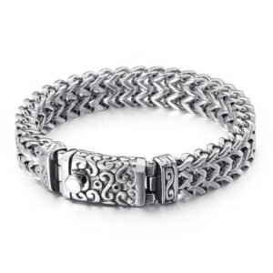 Skull punk men's retro pattern pattern bracelet