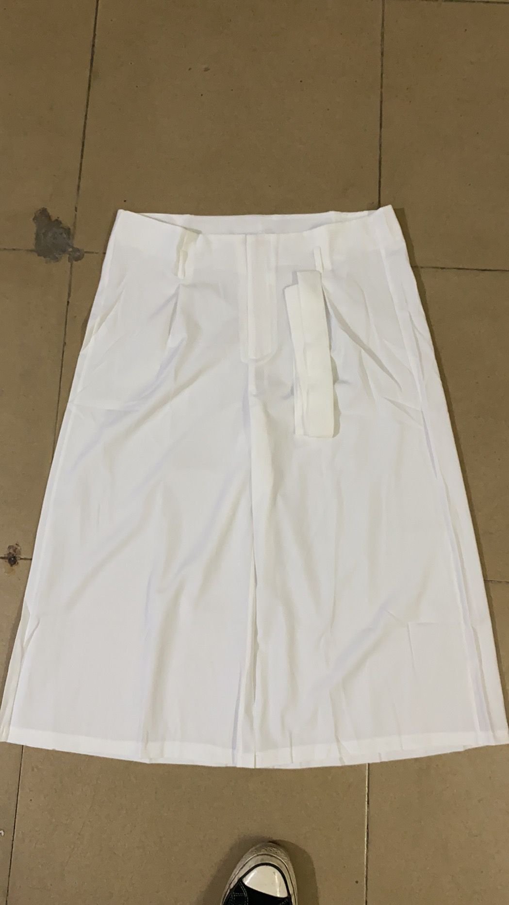 Casual wide-leg pants solid color lace wild - Image 3