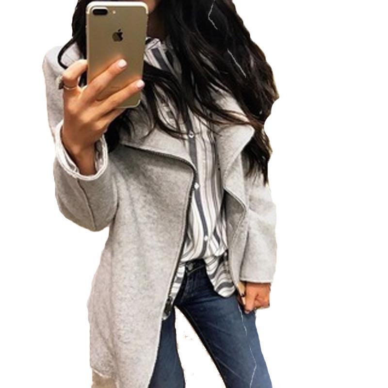Medium length woolen coat - Image 5